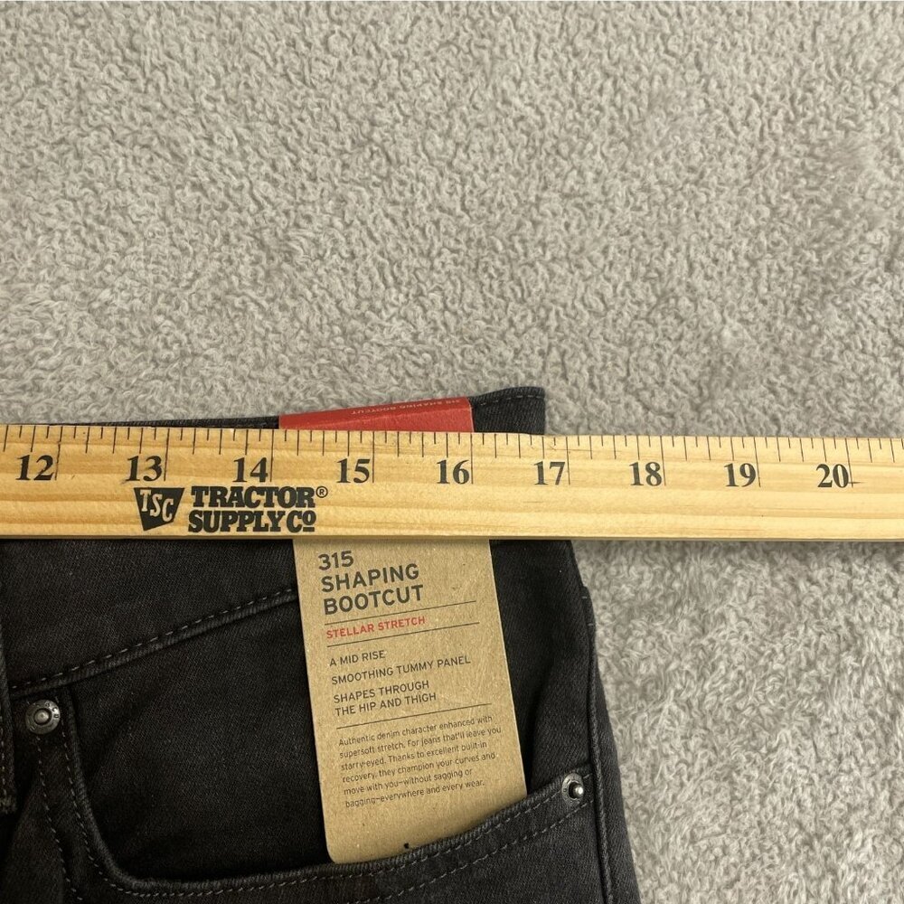 NEW Levis 315 Women's Size 32 Shaping Bootcut Jeans Black Stretch - Picture 3 of 10